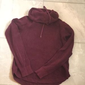 Purple cowl neck sweater